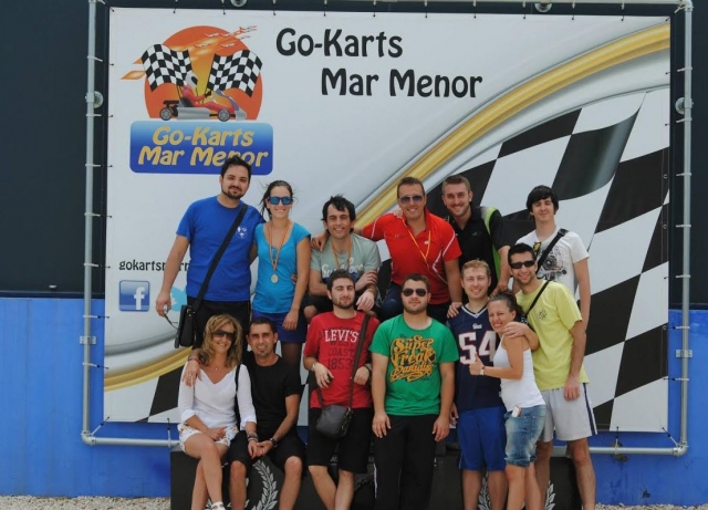 Ganadores en el podio